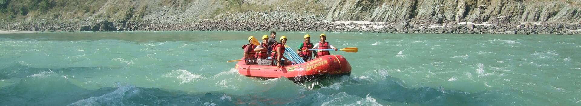 river rafting in India